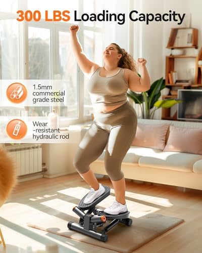 Niceday Steppers for Exercise at Home, Mini Stepper with 300LBS Capacity