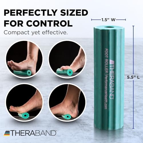 THERABAND Foot Roller for Plantar Fasciitis, Arch & Heel Massager, Green