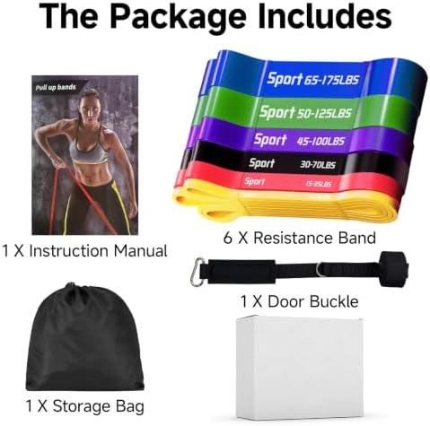 Pull Up Assistance Bands, Heavy Duty Exercise Bands for Working Out