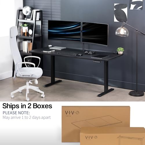 VIVO Black 71 x 30 in Standing Desk, DESK-KIT-E2B7B