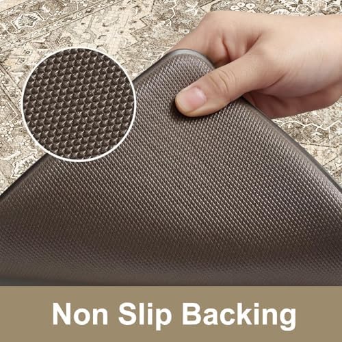 KIMODE Kitchen Mat for Floor Cushioned Anti Fatigue, Kitchen Rugs Sets of 2