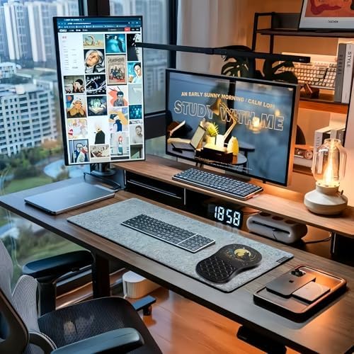 Ergonomic Mouse Pad Wrist Support with Massage Design,Cute Cat Wrist Rest Pain Relief Mousepad with Memory Foam,Mousepad for Wireless Mouse