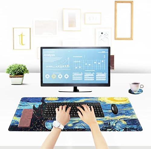 ToLuLu Large Mouse Pad, Memory Foam Keyboard Mouse Wrist Rest Support Set
