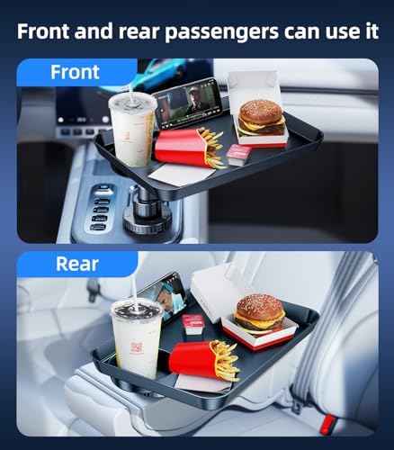 Tesla Model 3 Y ABS Car Cup Holder Tray Expander for Food Snack