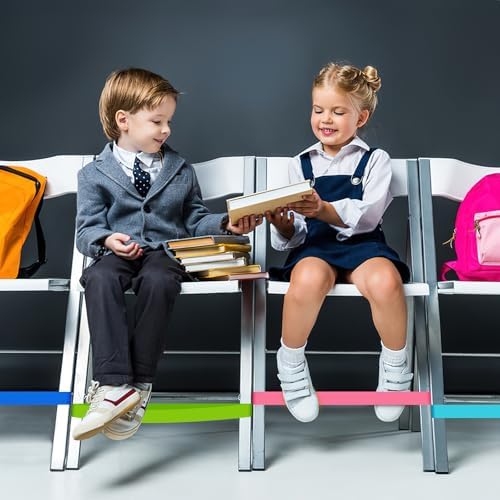 12 Pack Chair Bands for Kids with Fidgety Feet ADHD Tools, Sensory Room Must Haves for Adhd Kids Fidget Bands Autism Classroom Must Haves for Classroom Home Chairs