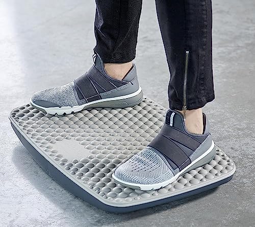 Victor Steppie Balance Board (ST570) and Steppie Soft Top Reflexology Mat (ST590). Pair Together for Full Benefits. Perfect for Standing Desk Users to Relieve Stress of prolonged Standing