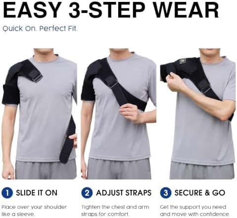 Shoulder Brace for Men & Women, Adjustable, S