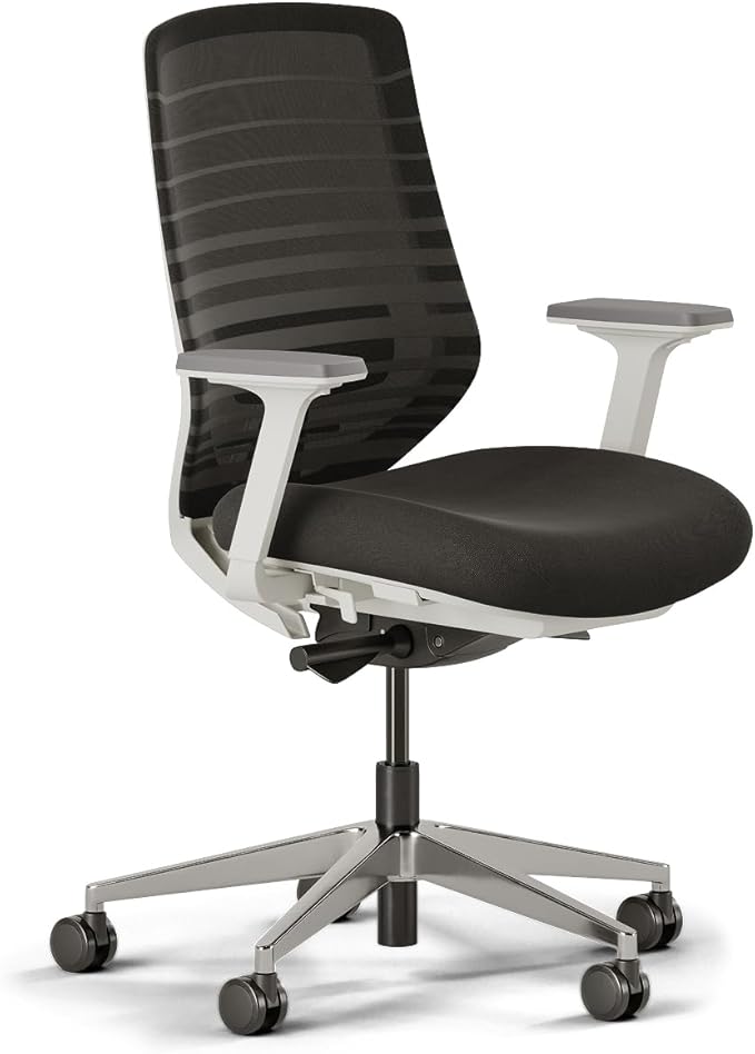 Branch Ergonomic Chair - A Versatile Desk Chair with Adjustable Lumbar Support, Breathable Mesh Backrest, and Smooth Wheels - Experience Optimal Comfort and Support - Black