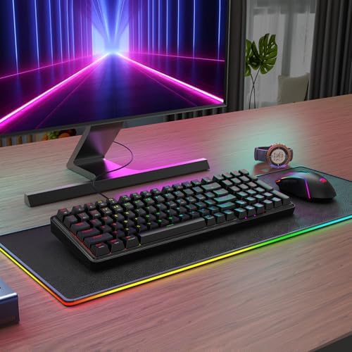 Redragon S162 3-Mode Wilreess Gaming Keyboard & Mouse Combo, 99 Keys K744 RGB GamingKeyboard and 8000 DPI M693 Gaming Mouse Bundle