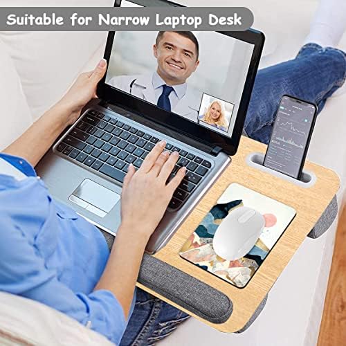 Dapesuom Small Mouse Pad, 6 x 8 Inch Thick Rubber Premium-Textured Non-Slip Portable & Washable Mini Mouse Mat for Women Men Wireless Laptops Keyboard Tray Gaming Work Computer Office Travel, Mountain