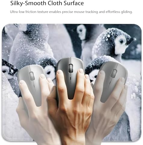 Group of Emperor Penguin Chicks in the Snow Mouse Pad, Durable Desk Mat