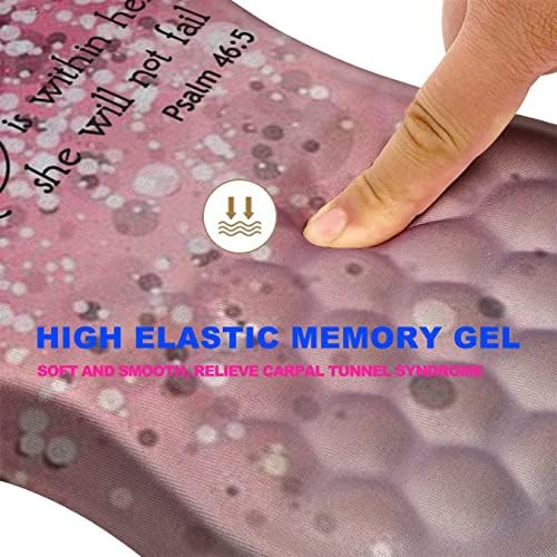 Mouse Pad Wrist Support, Ergonomic Mouse Pad with Massage Dot, Comfortable Computer Mouse Pad for Laptop, Wrist Rest Pain Relief Mousepad with Non-Slip PU Base for Office & Home, 12 x 8 in