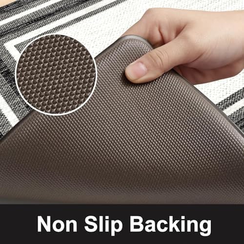 KIMODE Anti Fatigue Kitchen Mats for Floor Farmhouse Kitchen Rugs Sets of 2