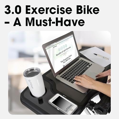 FitDesk Clamp-On Extender for 3.0 Exercise Bike & Standing Desk Attachment