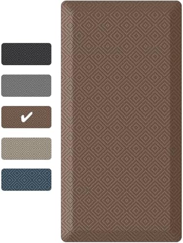 Anti Fatigue Cushioned Mat & Standing Desk, Standing Work for Home Office