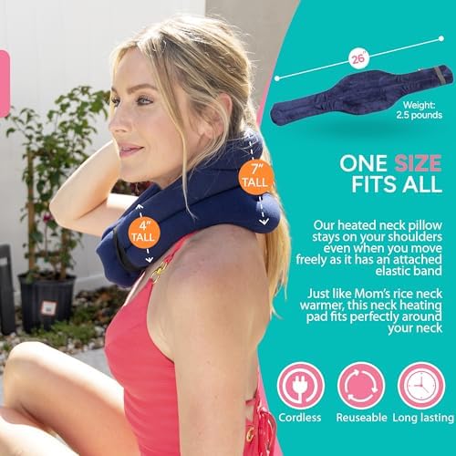 SunnyBay Lavender Hands-Free Heating Pad, Neck and Shoulder, 26x7 inch