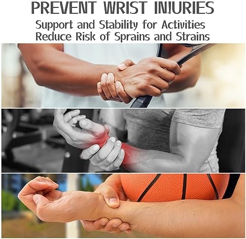 2-Pack Universal Wrist Braces - Support for Left & Right Hand