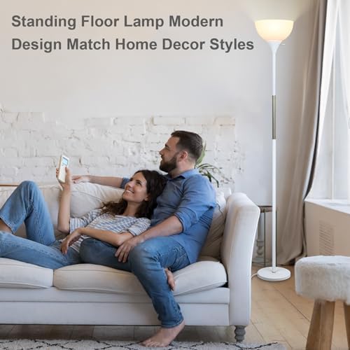 LALISU Floor Lamp, LED Standing Lamp 3 Way Dimmable Brightness Floor Lamp