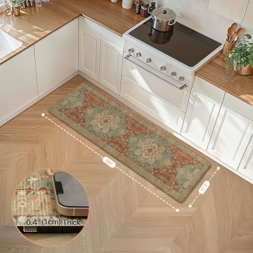 GENIMO Anti Fatigue Kitchen Mats for Floor 17"X59", Runner Rug,Multi