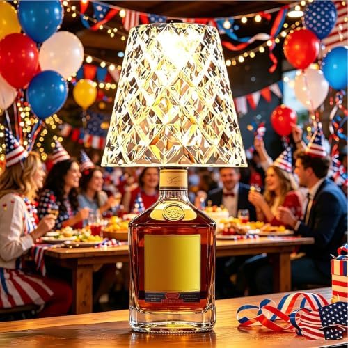 Wine Bottle Lamp Crystal Clear