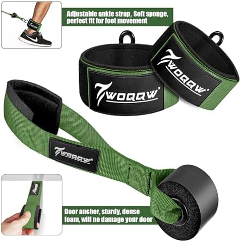WOQQW Heavy Resistance Bands for Working Out, 350lbs/450lbs Exercise Bands with Handles, Workout Bands Set for Men, Fitness Weight Bands for Muscle Strength Training,Stretching,Slim,Home Gym Equipment