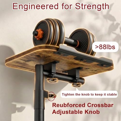 Tv Tray Table Adjustable Height Couch Side Table, Tilt Angle Adjustments-360° Swivel/180° Flip-Over Panel C-Shaped End Table With Tablet Slot, Computer Desk for Chair, Living Room (Rustic Brown)