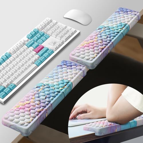 JIKIOU L-Shaped Desk Elbow Pad for Desk,Memory Foam Elbow Support Pad 2Pack