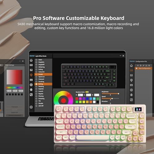 Womier SK80 75% Foundation Mechanical Keyboard with Multimedia Display