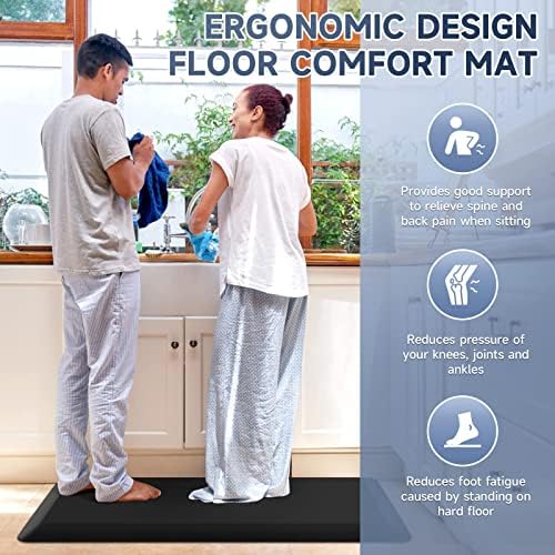 4/5 Inch Thick Kitchen Mats for Floor, StepRite Kitchen Rug for Standing
