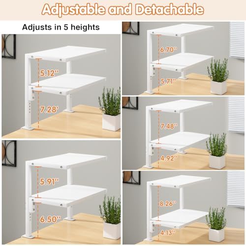 IBUYKE Clamp on Desk Organizer Shelf,Desk Extender Shelves UTMZ007W