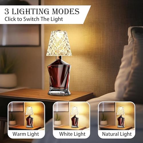Wine Bottle Lamp Crystal Clear