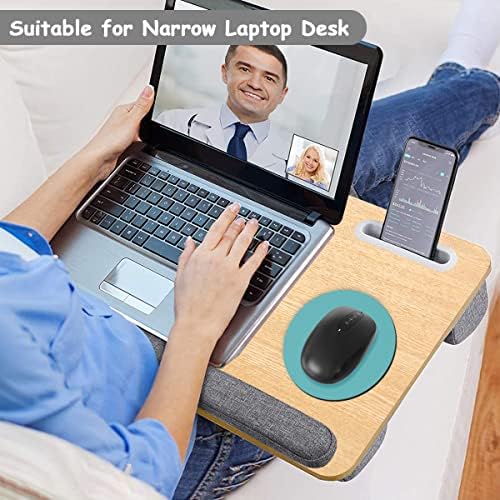 Dapesuom Small Mouse Pad, 6 x 6 Inch Thick Rubber Premium-Textured Non-Slip Portable & Washable Round Mini Mouse Mat for Women Men Wireless Laptops Keyboard Tray Gaming Work Computer, Malachite Green