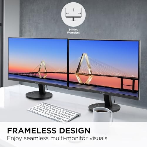 ViewSonic VA2416C 24 Inch 1080p Curved Computer Monitor, 100Hz, HDMI