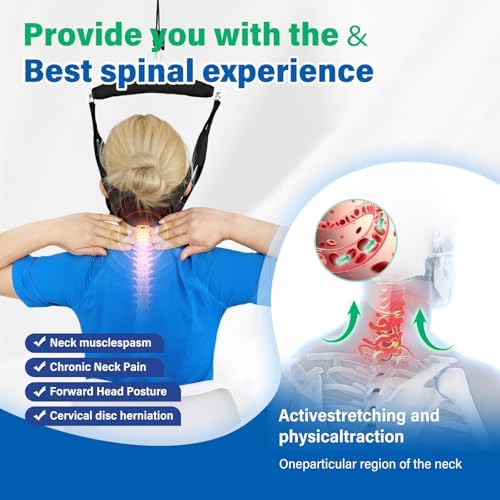 2026 Upgraded Neck Stretcher Cervical, Double Ratchet Neck Traction Device