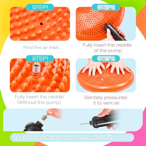 Amylove Wiggle Seat Inflated Wobble Cushion for Sensory Kid