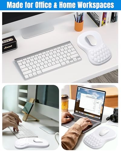 Ergonomic Mouse Pad with Sloped Memory Foam Wrist Rest