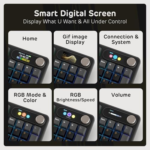 RK ROYAL KLUDGE S98 Wireless Mechanical Keyboard w/Smart Display & Knob