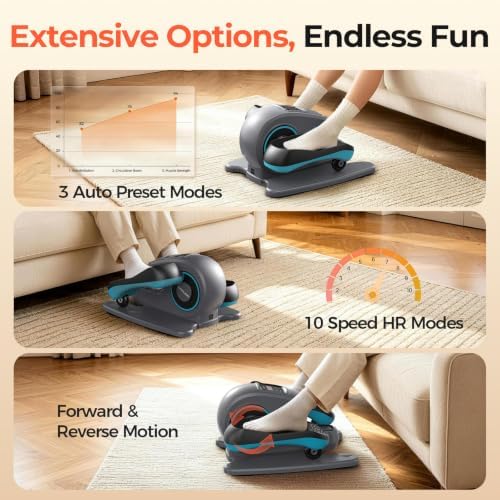 YOSUDA Under Desk Elliptical Machine, Seated Pedal Exerciser for Seniors