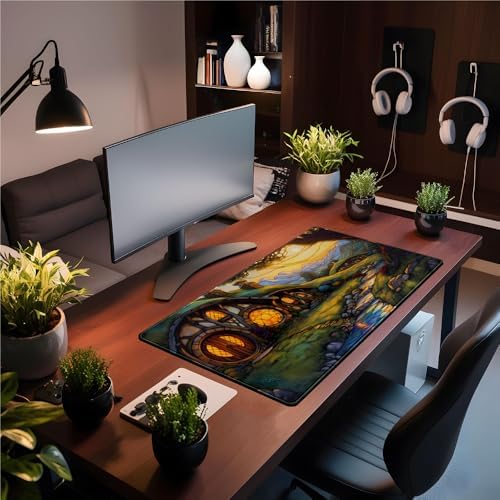 Cute Playmat MTG Game Mat House Anime Mouse Pad Large Desk Mat Gaming Mat