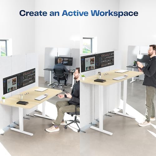 VIVO Light Wood 60 x 30 in Standing Desk, DESK-KIT-0W6C