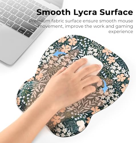EooCoo Ergonomic Mouse Pad with Wrist Rest, Memory Foam Support Mousepad