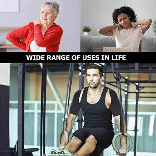 FERCAISH Double Shoulder Brace, Breathable Sports Protective Gear for Chronic Tendinitis Pain Relief, Shoulder Strap Brace for Sleeping Outdoor Lifting Sports (Size L)