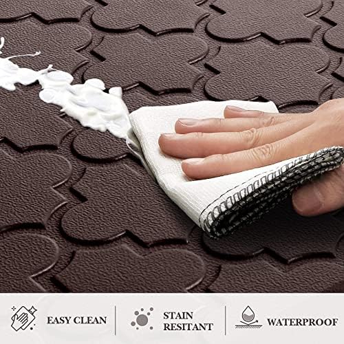 Kitchen Mat 2 PCS Cushioned Anti-Fatigue Floor Mat Standing Mat for Kitchen
