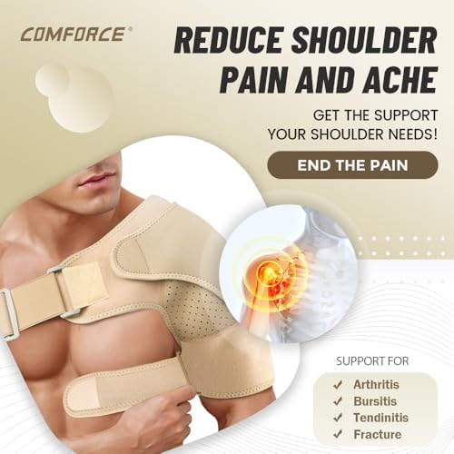 Copper Rotator Cuff Brace for Women&Men, Detachable Shoulder Brace