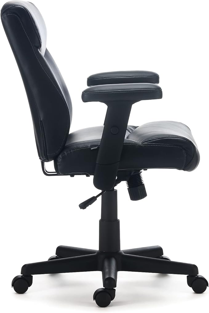 STAPLES Ergonomic Task Chair, Luxura, Black, 2-Pack