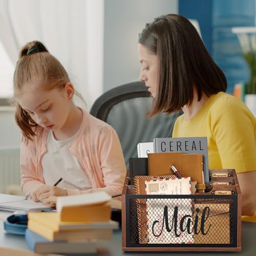 Mail Organizer Countertop with 3-slots
