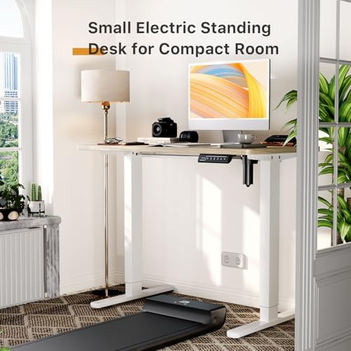 JOY worker Small Electric Standing Desk, 35" Whole Piece Height Adjustable
