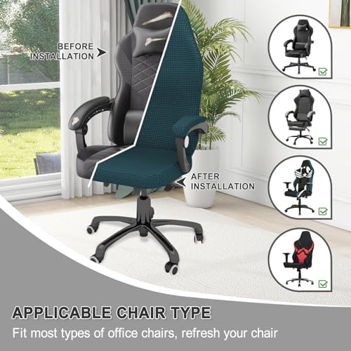 Gaming Chair Cover Game Chair Cover for Reclining Rotating Chair,Dark Green