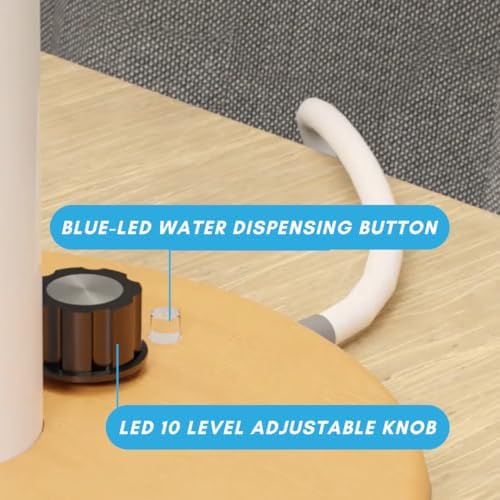 HydraLamp w/Mini Fridge, Bedside Desktop Water Dispenser Lamp, Water Pump, Included Water Reservoir and Filter, Bedside Water Dispenser, LED Table Lamp, for Home, Bed, Office (Sunset)