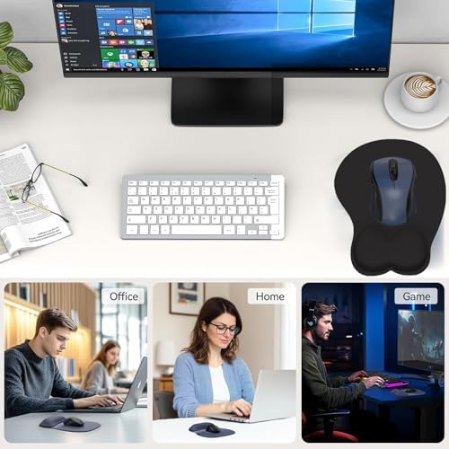 Custom Mouse Pad with Wrist Rest, Personalized Photo Ergonomic Mousepad